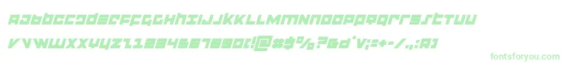flightcorpsital Font – Green Fonts on White Background