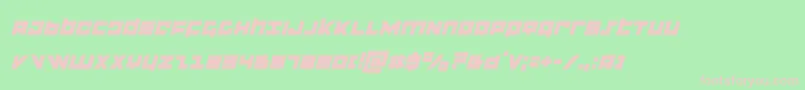 flightcorpsital Font – Pink Fonts on Green Background