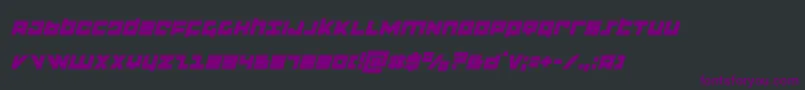 flightcorpsital Font – Purple Fonts on Black Background