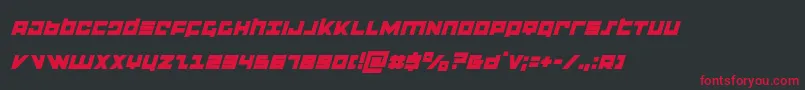 flightcorpsital Font – Red Fonts on Black Background