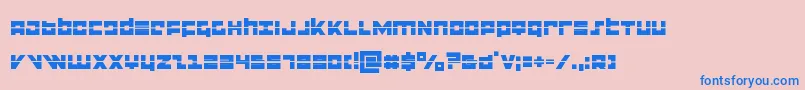 Weitere Informationen zur flightcorpslaser-Schriftart flightcorpslaser-Schriftart – Blaue Schriften auf rosa Hintergrund
