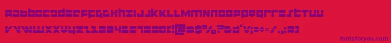 flightcorpslaser Font – Purple Fonts on Red Background