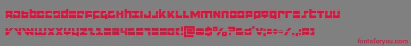 flightcorpslaser Font – Red Fonts on Gray Background