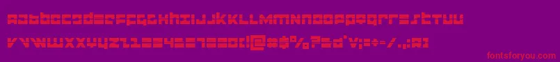flightcorpslaser Font – Red Fonts on Purple Background