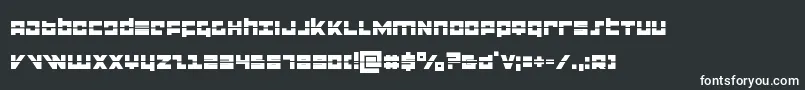 フォントflightcorpslaser – 白い文字