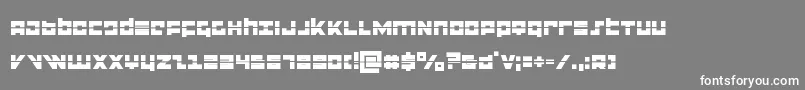 flightcorpslaser Font – White Fonts on Gray Background