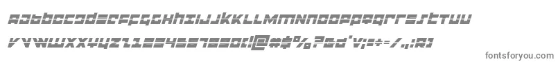 flightcorpslaserital Font – Gray Fonts on White Background