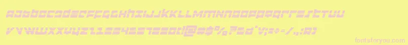 flightcorpslaserital Font – Pink Fonts on Yellow Background