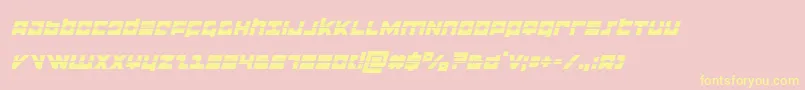 flightcorpslaserital Font – Yellow Fonts on Pink Background