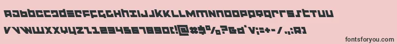 flightcorpsleft Font – Black Fonts on Pink Background