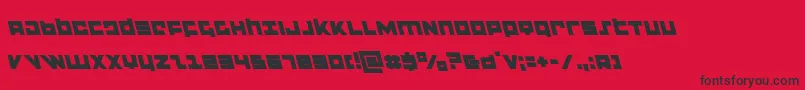 flightcorpsleft Font – Black Fonts on Red Background