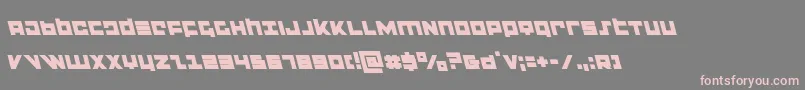 flightcorpsleft Font – Pink Fonts on Gray Background