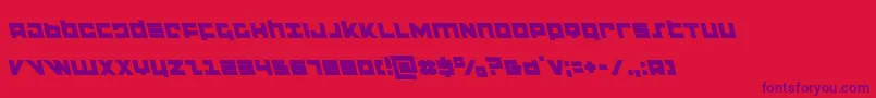 flightcorpsleft Font – Purple Fonts on Red Background