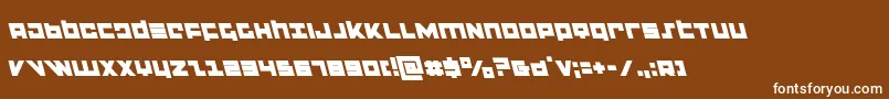 flightcorpsleft Font – White Fonts on Brown Background