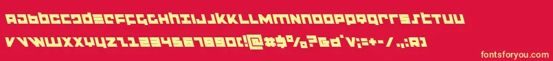 flightcorpsleft Font – Yellow Fonts on Red Background