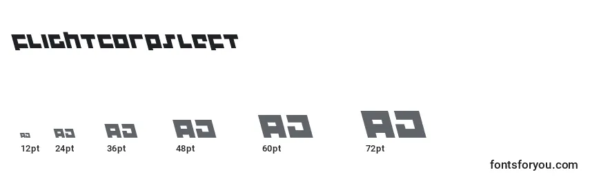 Flightcorpsleft Font Sizes