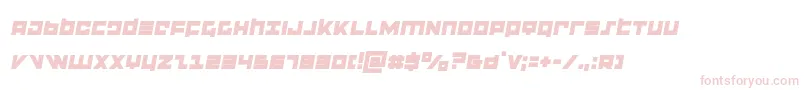 flightcorpssemital-fontti – vaaleanpunaiset fontit valkoisella taustalla