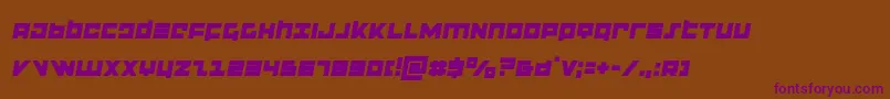 Шрифт flightcorpssemital – фиолетовые шрифты на коричневом фоне