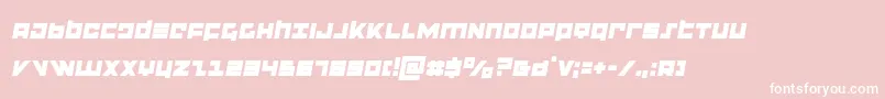 flightcorpssemital Font – White Fonts on Pink Background