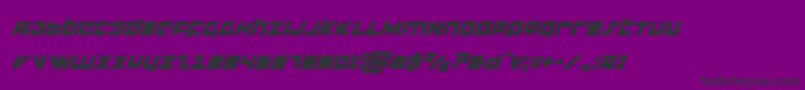 flightcorpssuperital Font – Black Fonts on Purple Background