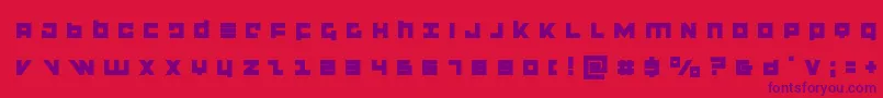 flightcorpstitle Font – Purple Fonts on Red Background