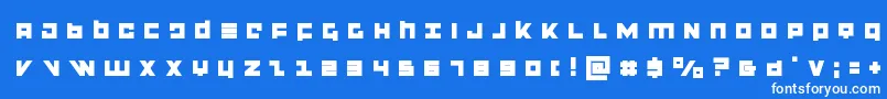 flightcorpstitleフォントについての詳細 フォントflightcorpstitle – 青い背景に白い文字
