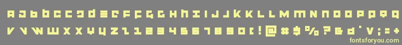 flightcorpstitle-Schriftart – Gelbe Schriften auf grauem Hintergrund