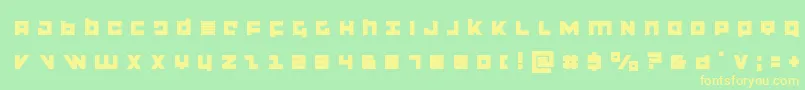 flightcorpstitle Font – Yellow Fonts on Green Background