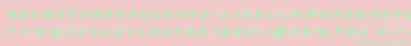 flightcorpstitleital Font – Green Fonts on Pink Background