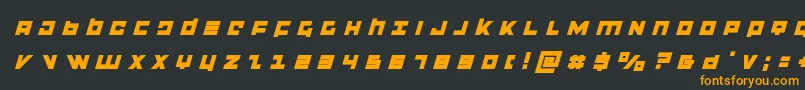 flightcorpstitleital Font – Orange Fonts on Black Background