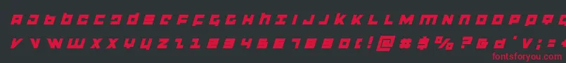 flightcorpstitleital Font – Red Fonts on Black Background