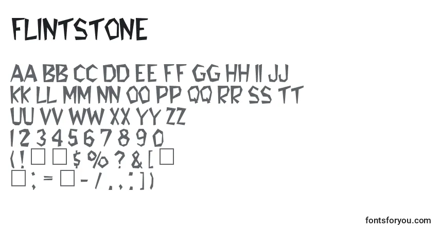 A fonte Flintstone (126849) – alfabeto, números, caracteres especiais