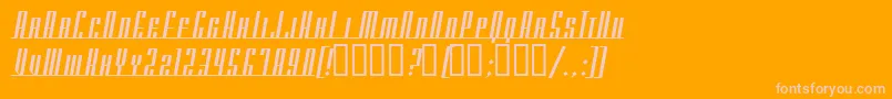 AmericanaDreamsSc Font – Pink Fonts on Orange Background
