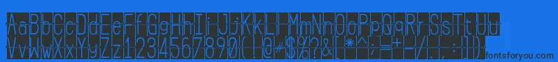 FLIPclockblack Font – Black Fonts on Blue Background