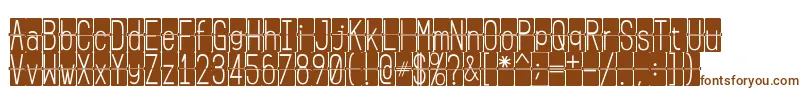 FLIPclockblack Font – Brown Fonts on White Background