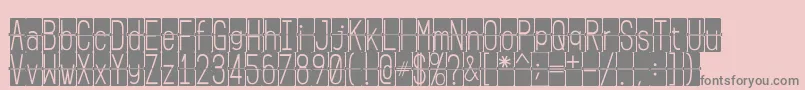 FLIPclockblack Font – Gray Fonts on Pink Background