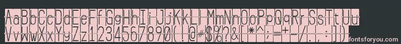 FLIPclockblack Font – Pink Fonts on Black Background