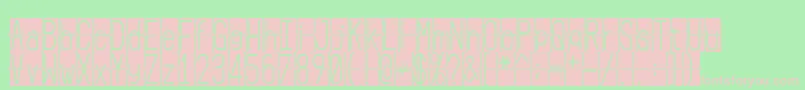 FLIPclockblack Font – Pink Fonts on Green Background