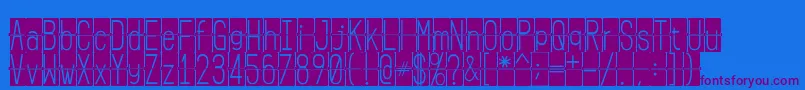 FLIPclockblack Font – Purple Fonts on Blue Background