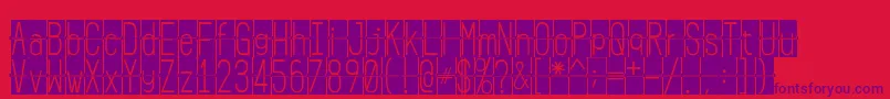 FLIPclockblack Font – Purple Fonts on Red Background