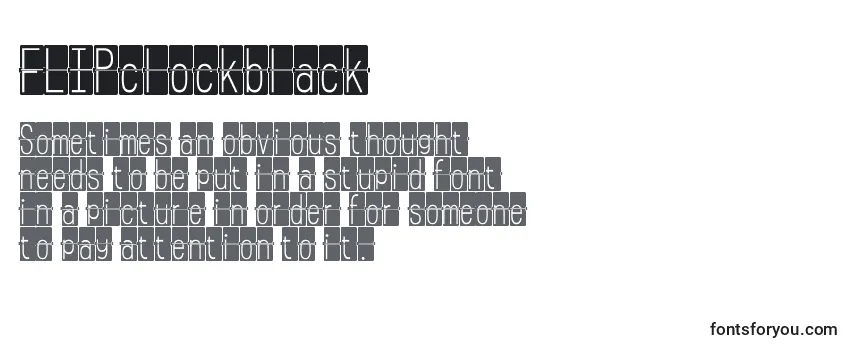 FLIPclockblack Font