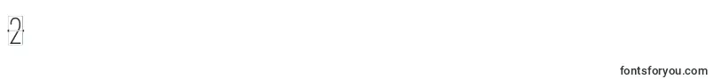 FLIPclockwhite Font – Fonts for Digit 2