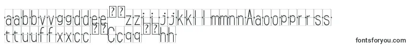 フォントFLIPclockwhite – ウズベク文字