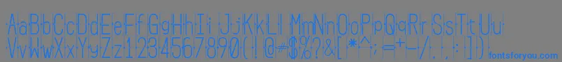 FLIPclockwhite Font – Blue Fonts on Gray Background