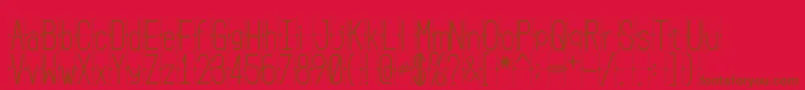 FLIPclockwhite Font – Brown Fonts on Red Background