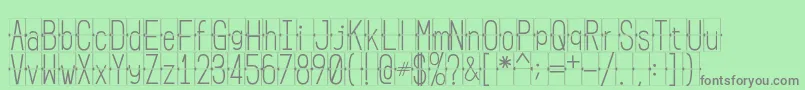 FLIPclockwhite Font – Gray Fonts on Green Background