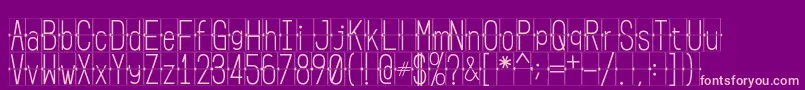 Шрифт FLIPclockwhite – розовые шрифты на фиолетовом фоне