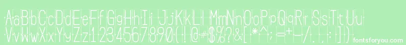 FLIPclockwhite Font – White Fonts on Green Background