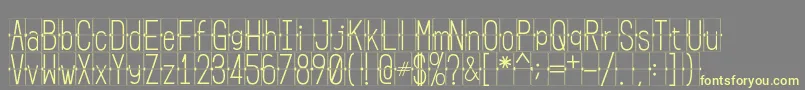 FLIPclockwhite Font – Yellow Fonts on Gray Background