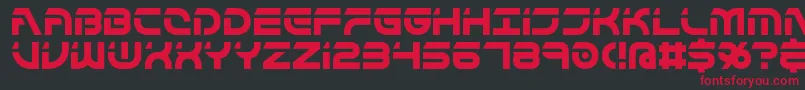 flipside Font – Red Fonts on Black Background